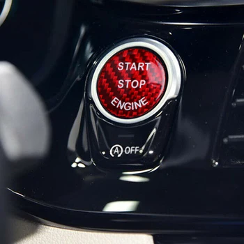 

Stop Button stickers Button Cover For BMW 1 2 3 4 5 6 7 X3 X4 Carbon Fiber