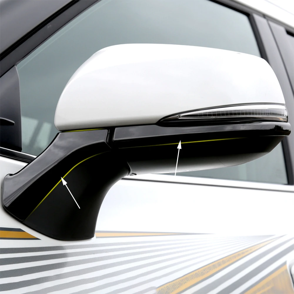 CHROME SIDE REAR VIEW MIRROR WING TRIM COVERS FOR TOYOTA HIGHLANDER