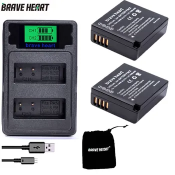

new TYPE-C DUAL charger + DMW-BLG10 DMW BLG10E BLG10 Camera Battery for Panasonic Lumix DMC GF6 GX7 GF3 GF5 DMW BLE9 BLG10