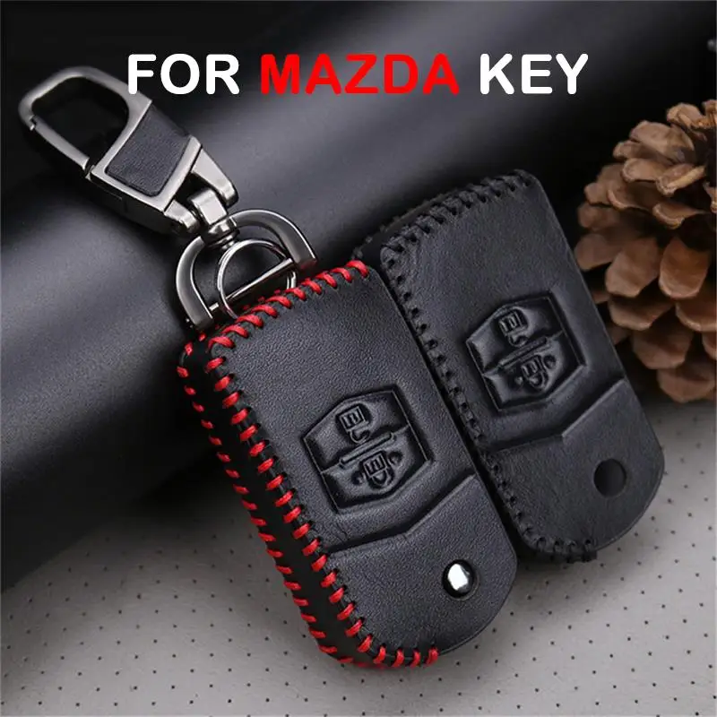 

Car Key Ring Chain For Mazda 3 6 CX5 CX7 323 626 Familia CX-3 CX-5 Demio Keyrings Keychain Protective Key Case Cover