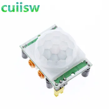 

5PCS SR501 HC-SR501 Adjust IR Pyroelectric Infrared PIR module Motion Sensor Detector Module for arduino