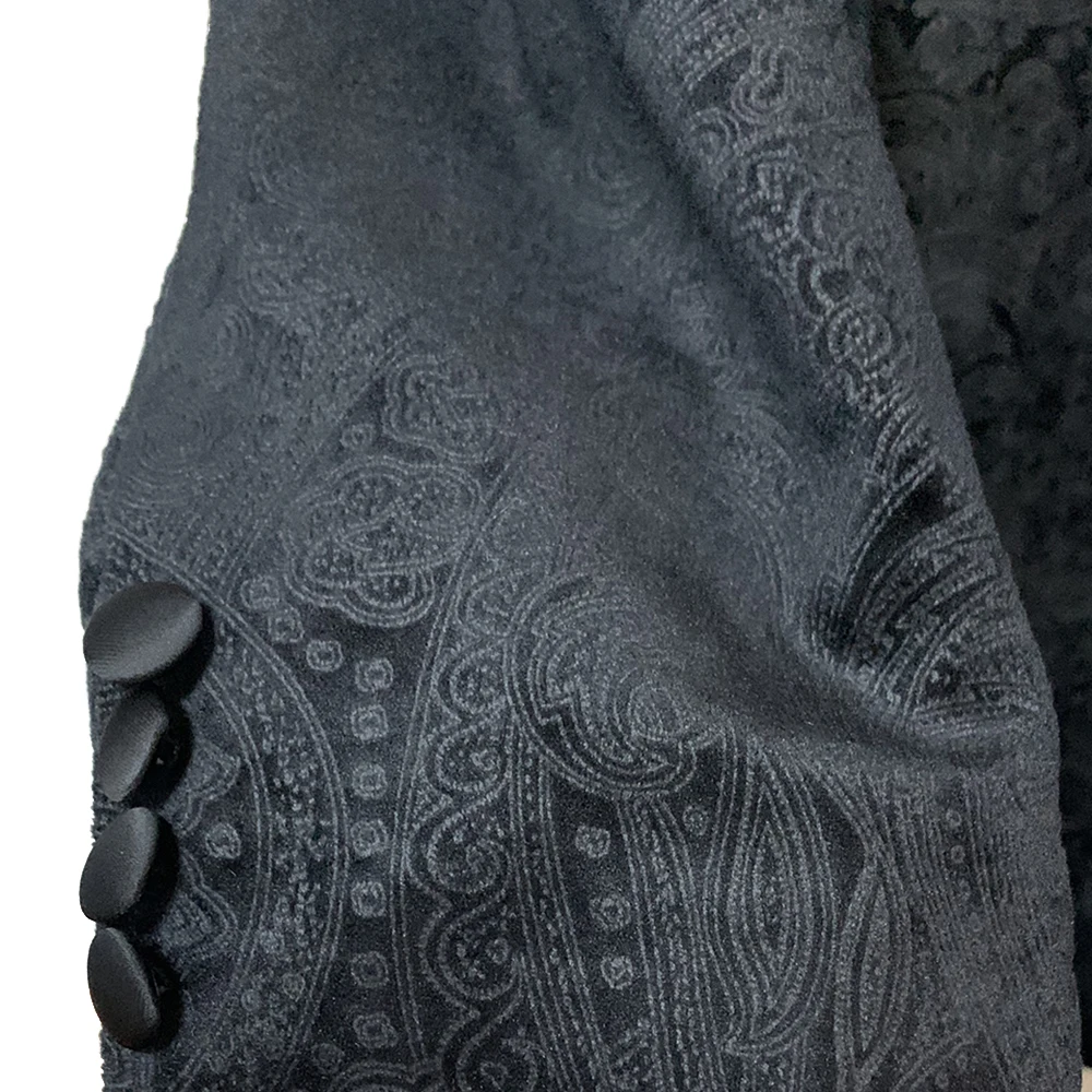 2026 Fashion Wedding Jakcets For Men Blazers Velvet Black Paisley Mens Velvet Blazers Tailor Made Slim Wedding Suit Jacket Men