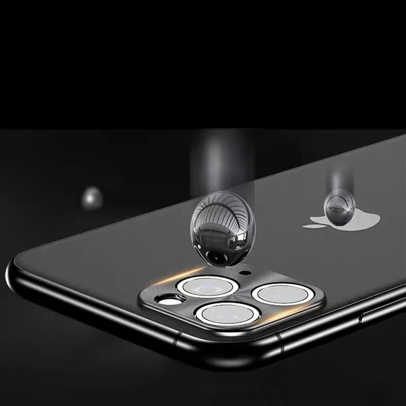 100 шт металлическая защита объектива камеры защитный чехол для iphone 11 Pro X Xs Max XR 8 7 6s Plus Защитная крышка объектива для iphone 11