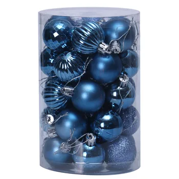 

30# High Quality 34PC 40mm Christmas Xmas Tree Ball Bauble Hanging Home Party Ornament Decor Delicate and festival