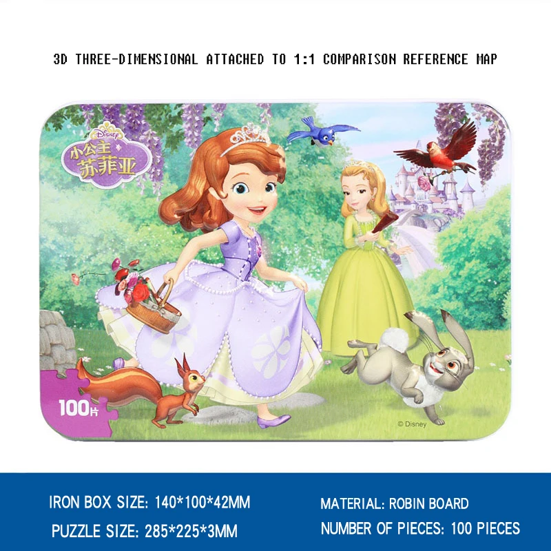 Disney Toy Story 4 Мультяшные анимационные Пазлы для детей 2020 Детские 100 штук деревянные