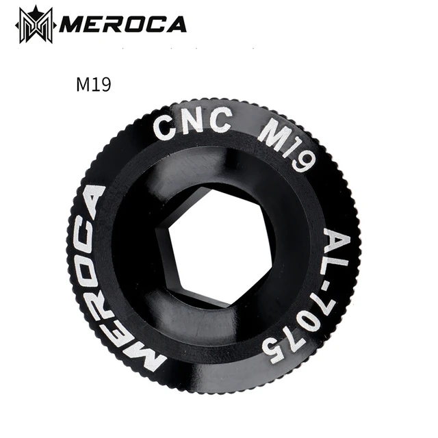 MEROCA MTB Aluminum Alloy CNC Screw Mountain Bike Crank Cover Screws M18/M19/M20 Bolt For SHIMANO Iamok M19 Black IXF NEW