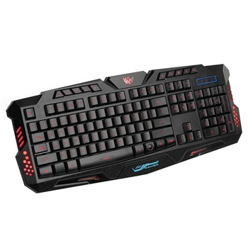 

A877 114-Key LED Backlit Wired USB Gaming Keyboard Black USA Stock Fast Drop Shipping 2-8 days Hot Selling
