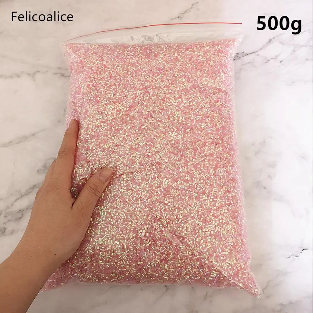 2*3mm 100g Bingsu Beads Additives Supplies slime Filler Accessories DIY Kit  Sprinkles Decor for Fluffy Clear Crunchy Slime Clay