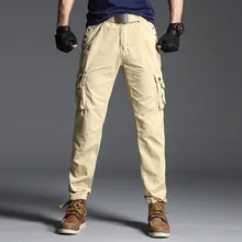 Тактические брюки для мужчин, военные штаны, хлопок, много карманов, эластичные мужские повседневные брюки 39
