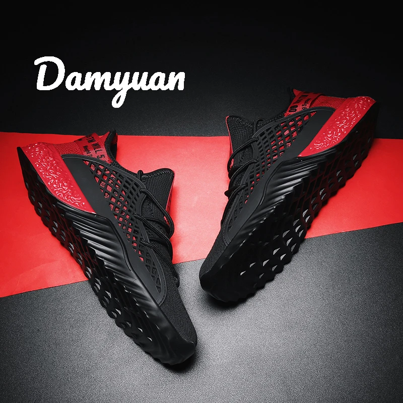Damyuan кроссовки мужские спортивные туфли удобные дышащие повседневные увеличивающие рост Нескользящие беговые кроссовки размер 48
