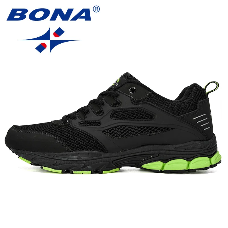 BONA дизайн популярная мужская обувь для бега противоскользящая Мужская Спортивная обувь уличные Прогулочные кроссовки мужские модные