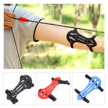 

Bow Archery Arrow Arm guards Soft Rubber 2 Straps Shooting Target Forearm Protector Archery Guard Protection Safe Strap Armbands