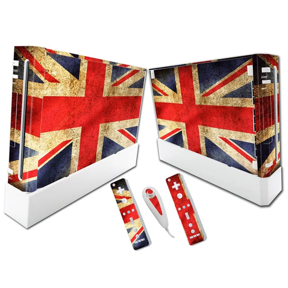 W ii 및 컨트롤러 스킨 스티커 w ii 콘솔용, 게임 액세서리 비닐 스킨 보호기