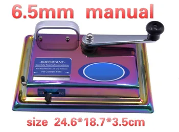 

6.5mm Slim manual Tobacco Rolling Machine Herb Injector Wrapping Tools DIY Stainless Steel Manual Smoke Roller