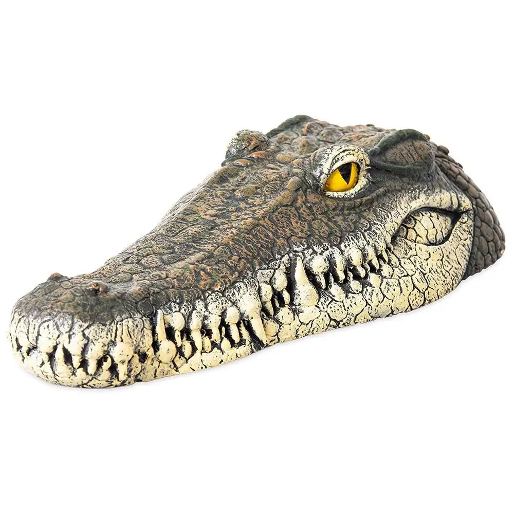 

Floating Crocodile Head Garden Pond Pool Realistic Water Features Decorations Pool Ornament Floating Resin Crocodile Head
