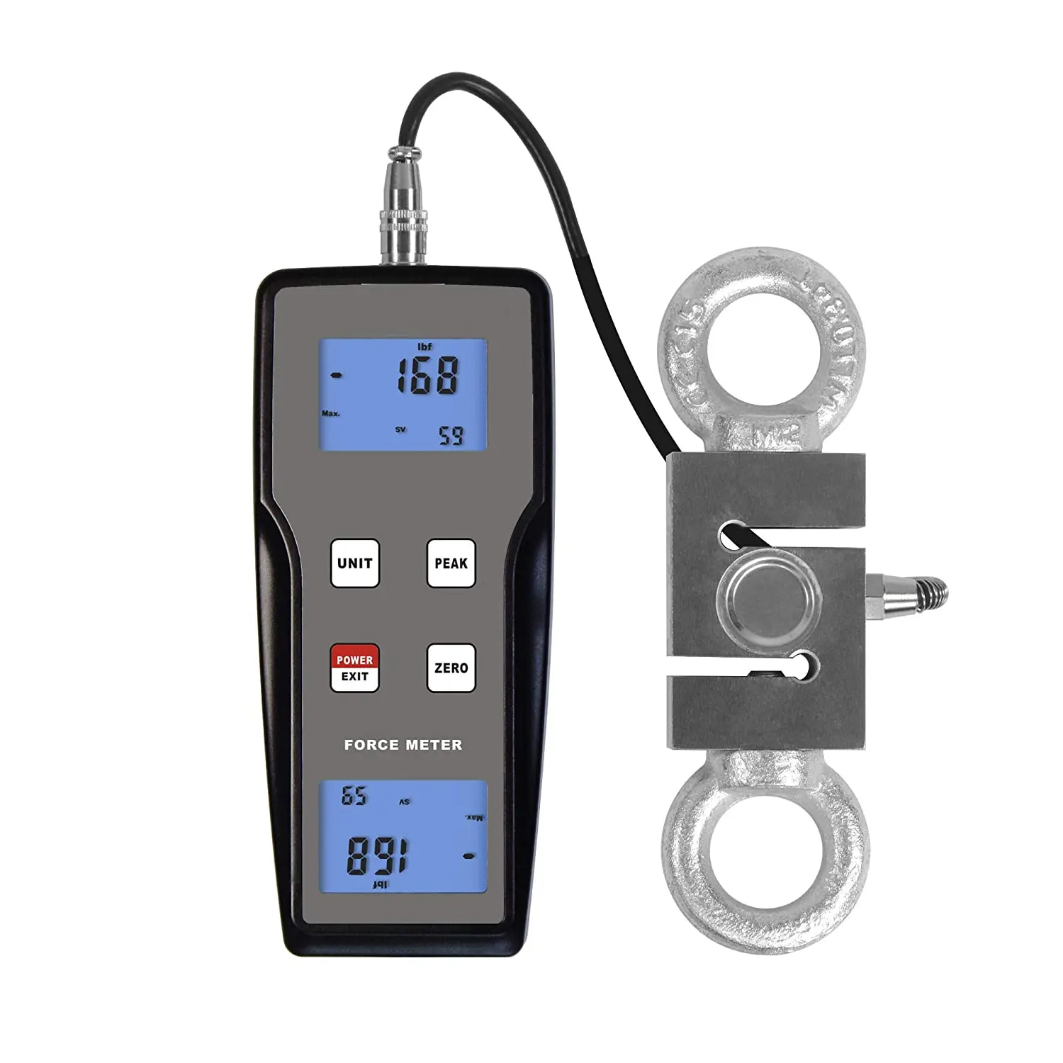 FM-204-1000K Digital Force Gauge for Push and Pull Testing Machine Measuring 3 Measurement Units Kgf N Lbf | Инструменты