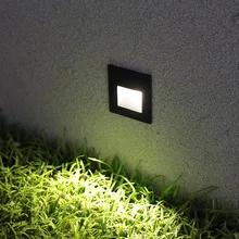 4 шт./лот 3 Вт Светодиодный светильник для лестницы с встраиваемой коробкой алюминиевый ступенчатый светильник s наружный IP65 светодиодный настенный светильник водонепроницаемый угловой светильник s