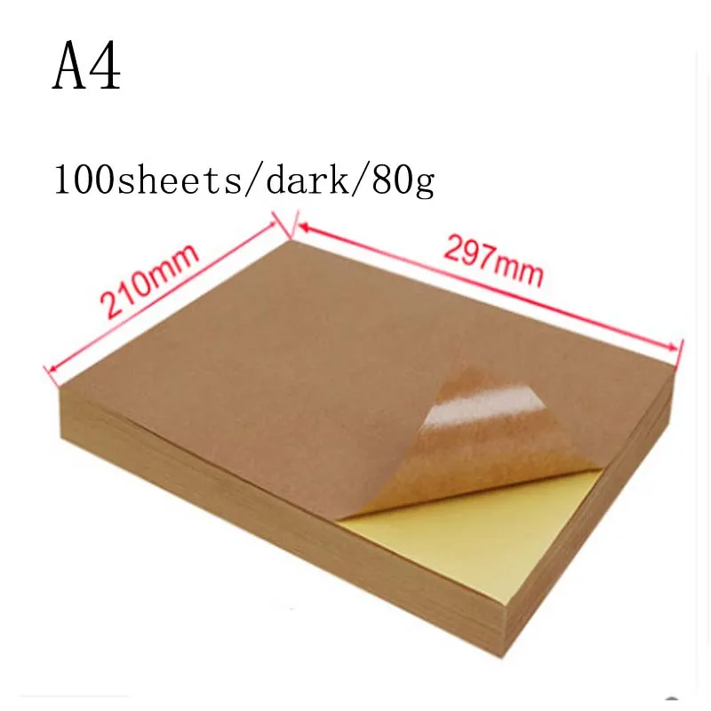 

A4 A3 White Self Adhesive Sticker Label Matte glossy Surface Paper Sheet for Laser Inkjet Printer Copier Craft Paper