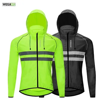 

WOSAWE Windproof Cycling Jackets Men Women Riding Waterproof Cycle Clothing Bike Long Sleeve Jerseys Sleeveless Vest Wind Coat