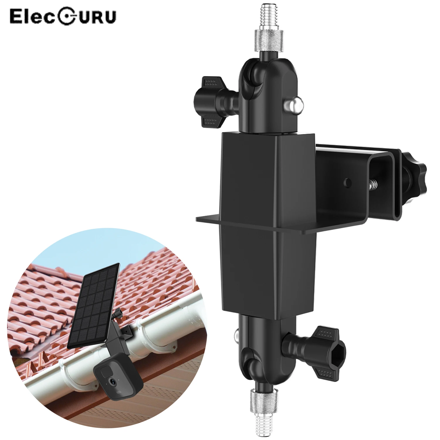 

2-in-1 Outdoor Gutter Mount for Blink Solar Panel & Blink XT/XT2/Outdoor,Double Mount 180 Degree Swivel Mounting Brackets