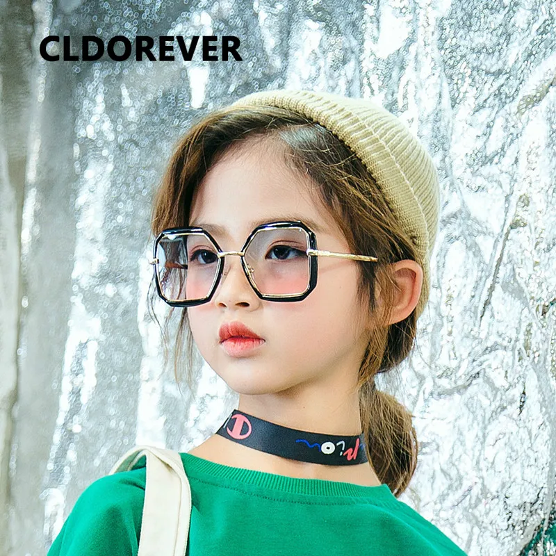 2019 модные детские очки Брендовые дизайнерские солнцезащитные для детей ясные