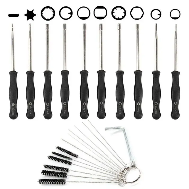 

Carburetor Adjustment Tool with Carburetor Cleaning Brush Needle for Common 2 Cycle Small Engine ECHO STIHL Poulan MTD