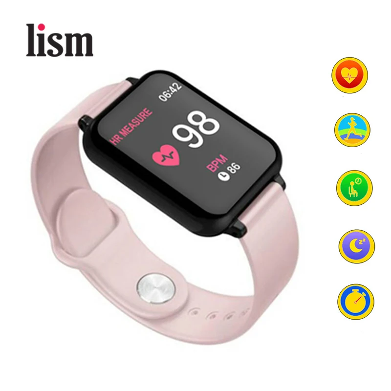 

Smart Watch B57 Waterproof IP67 Sport Fashion Smartwatch Heart Rate Blood Pressure for Samsung iPhone Smart Phone for Man Women