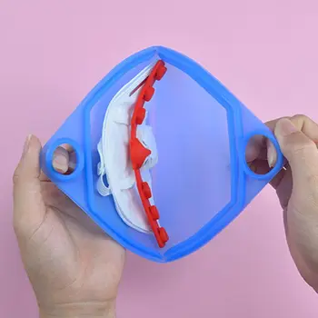 

Portable Silicone Face Mask Storage Box Moistureproof Dustproof Case Organizer 11UA