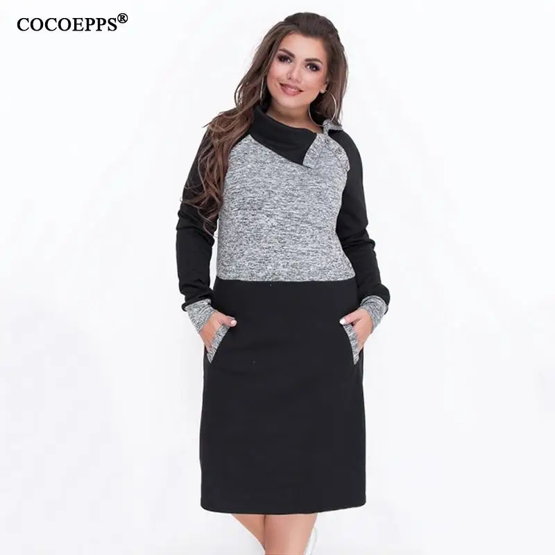 Женское вечернее платье COCOEPPS теплое облегающее большого размера 5XL 6XL в стиле