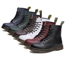 

Men's Women's Multicolor Nappa Leather Soft Leather Classic High-Top Boots Men's Trend British Style 2020 New Fall Winter Plus