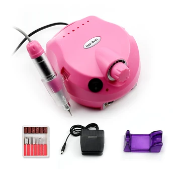 

Pro Electric Nail Drill Machine Acrylic 19.5W 35000RPM Nail File Drill Manicure Pedicure Kit Nail Art Equipment
