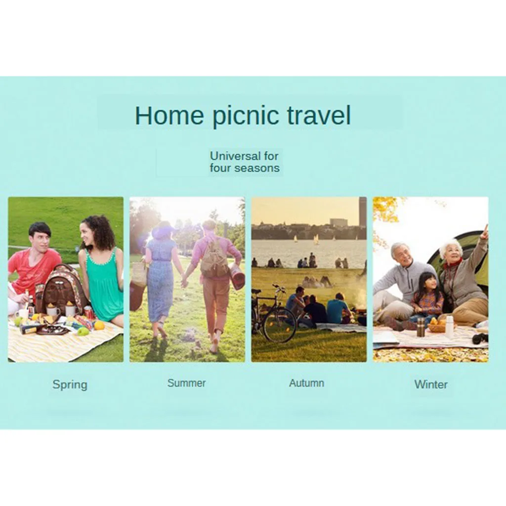 Portable Extra Large Travel Picnic Camping Mat Waterproof Outdoor Holiday Beach Garden Folding Camping Pad Blanket 200x200cm