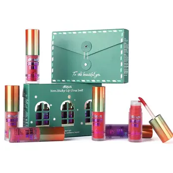 

6pcs/Set Gift Lipstick Set Matte Lipstick Lip Tint Lip Gloss Waterproof Non-stick Labiales Matte Lipgloss Set