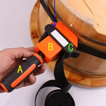 

Multifunction Binding Belt Clamp Nylon TPR Handle Polygons Angle Clip 4 Yards With 4M Belts Woodworking Tool MU8669