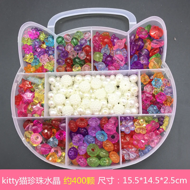 DIY бусина игрушка котенок кошка детская одежда бусы Обучающие Раннее детство игрушки девушки браслеты ожерелье