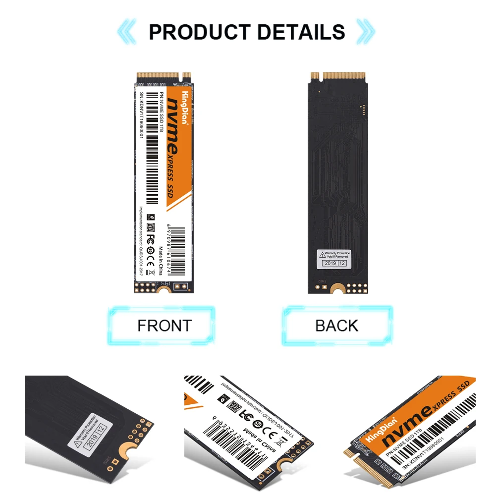 Высокая производительность KingDian 128 ГБ 256 512 1 ТБ NVME SSD Pcie жесткий диск Hdd для ноутбука Macbook