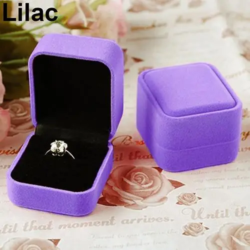 Бархатная шкатулка для украшений бархатная коробка хранения колец и серег чехол