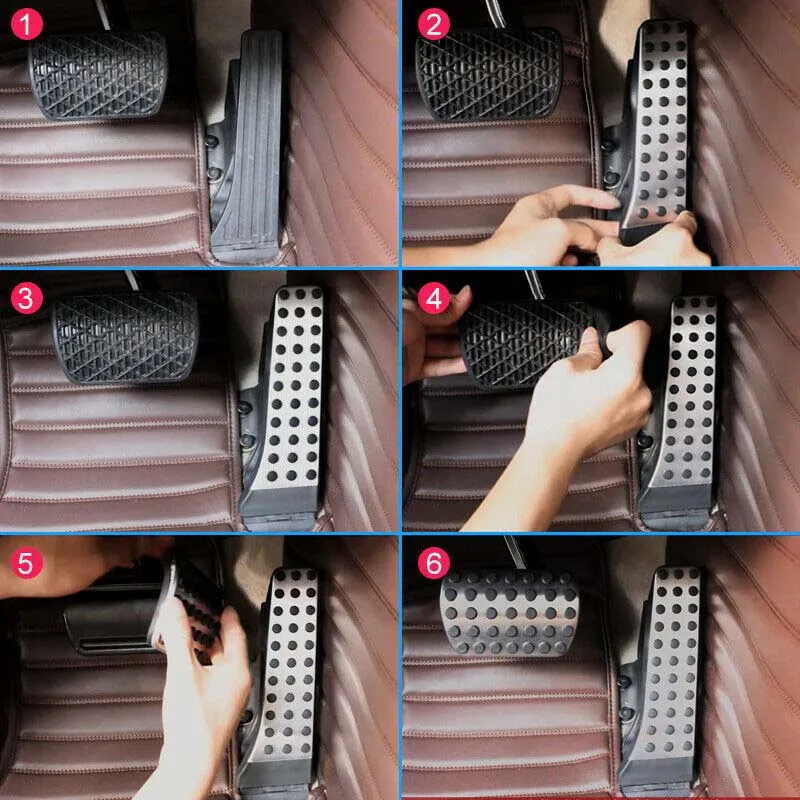 Для автоматической коробки передач автомобиля педаль Крышка подножка сцепления противоскользящие колодки газа для mercedes-benz