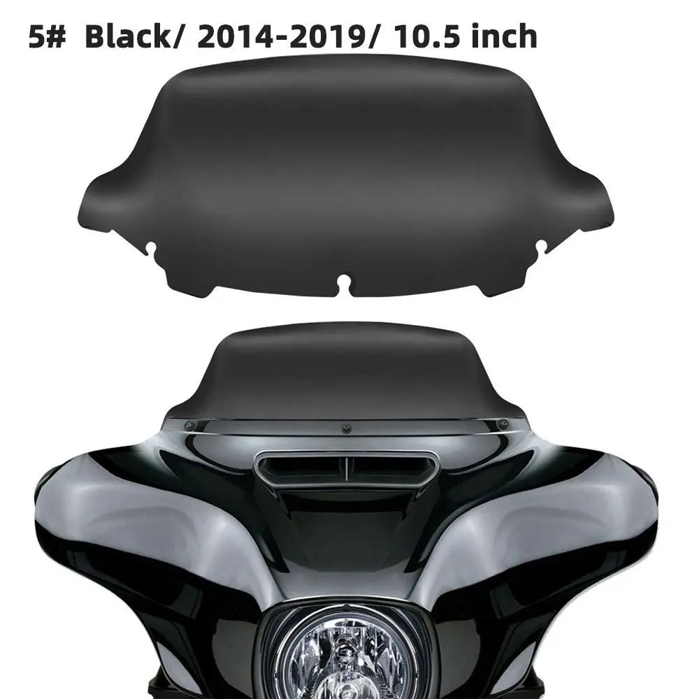 " 7" " 10,5" мотоцикл волна обтекатель ветрового стекла для туров Electra Street Glide классический трицикл 1996 13 - Цвет: 14-19 10.5 inch