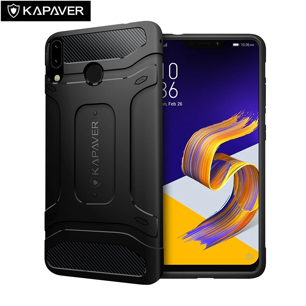 

KAPAVER Luxury Official Silicone Phone Case For ASUS Zenfone 5Z Case Shockproof Bumper protection Back Cover High Quality funda