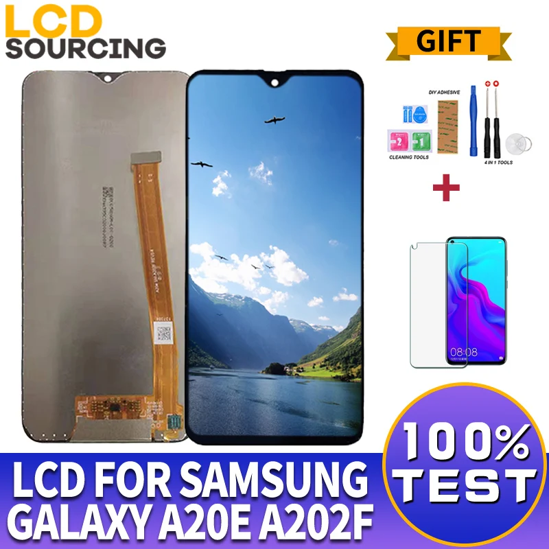 5,8 дюймов для samsung Galaxy A20E ЖК-дисплей A202 A202F A202DS сенсорный экран дигитайзер в сборе для samsung A20 e дисплей Замена