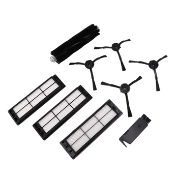 

9Pcs Filters Main Brush Small Black Brushes for Xiaomi Roborock S50 S51 S55