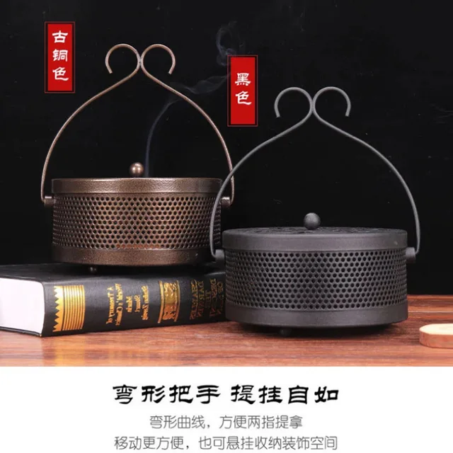 Kovácsoltvas Szúnyog-Repedésű Füstölő Doboz Kreatív Szúnyog-Repellációs Tálca Tűzálló Szúnyog-Repelling