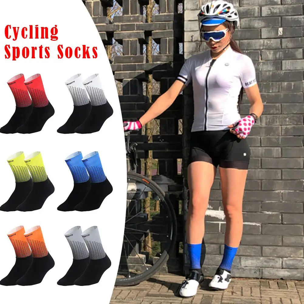Высококачественные мужские футбольные носки для велосипедистов, женские носки для горного велосипеда, дышащие носки для шоссейного велосипеда, носки для спорта на открытом воздухе