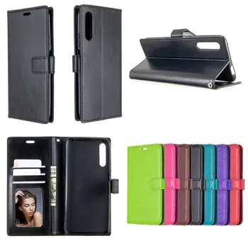 

100pcs/lot Crazy Horse Stand Leather PU+TPU Cover Case With Card slot for Huawei P40 Lite E P40 Pro Nova 6 SE Honor 9X Y9S