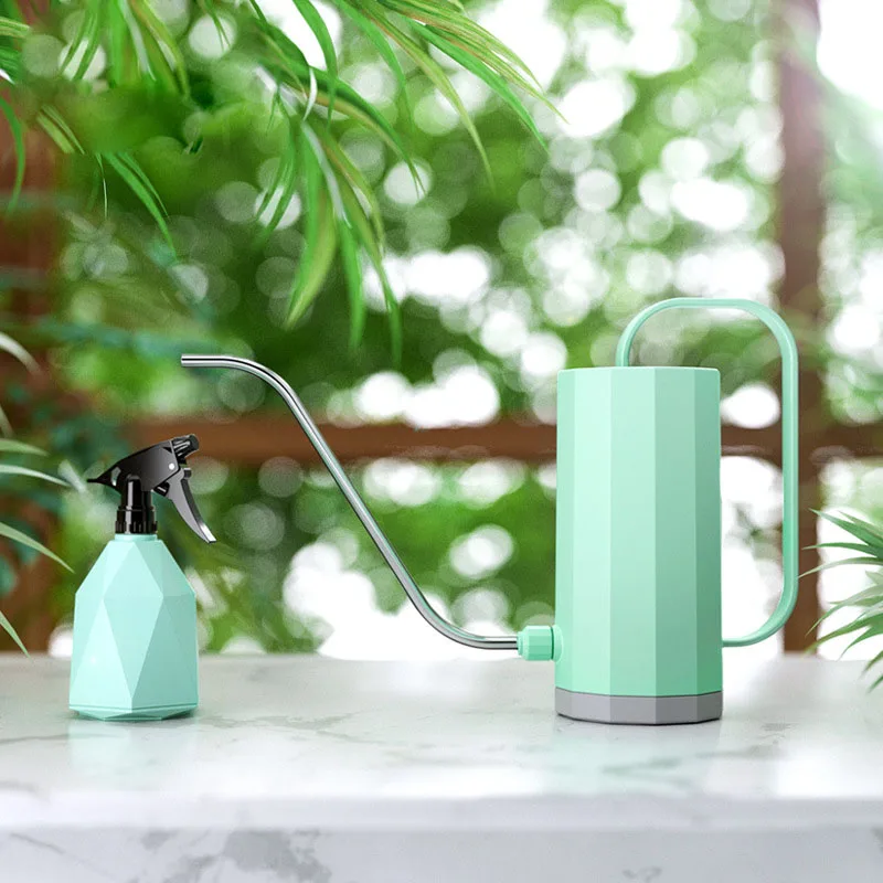 Green Hot Long Mouth Flowers Watering Can Plant Watering Pot Irrigation Sprinkler Kettle Bonsai Garden Tool D6 - Цвет: Green