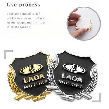 

Car Styling 3D Metal VIP Stickers Emblem Badge Decals Auto Decoration For Lada Vesta 2015 - 2018 Xray Largus Granta accessories