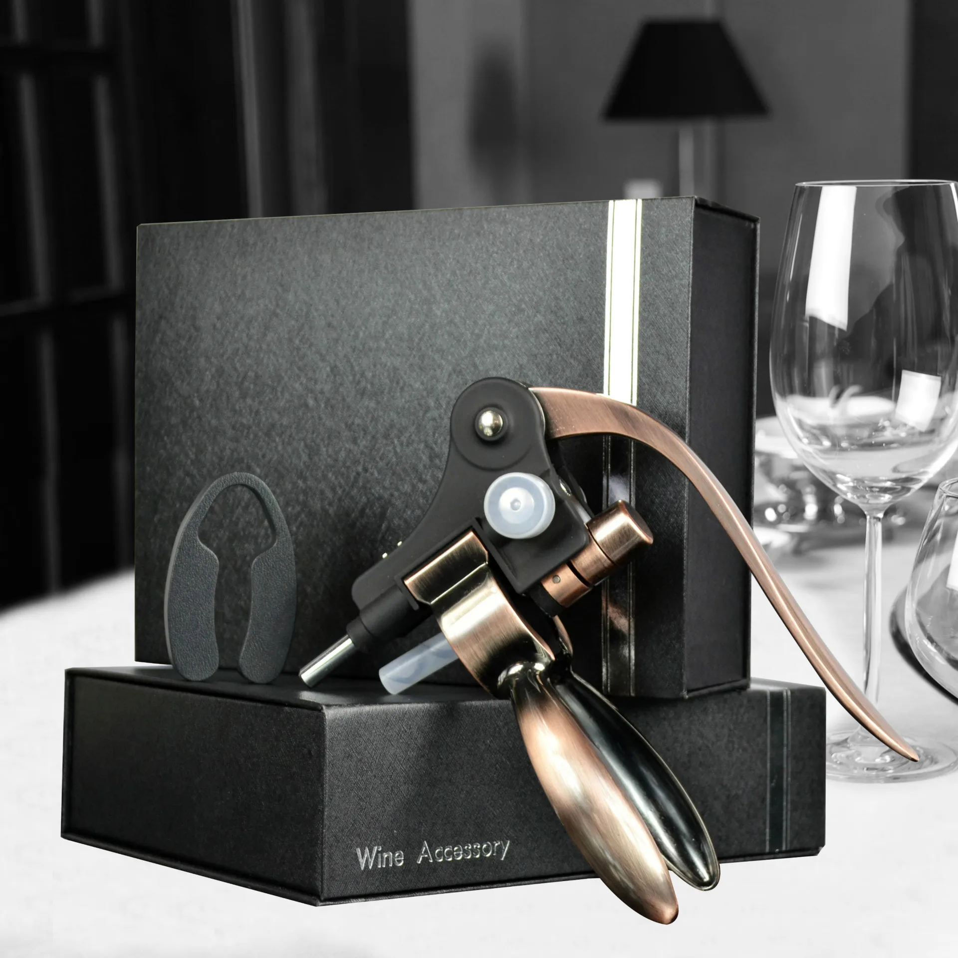 

2018 New Style Rabbit-Shaped Zinc Alloy Wine Corkscrew Multi-functional Wine Stainless Steel Wine Opener Manufacturers