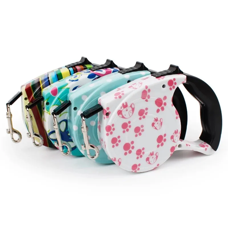 

Pet Dog Leash 5m Retractable Automatic Dog Harness Collar Set Extending Traction Leashes Rope Lead Belt For Small Medium Puppy