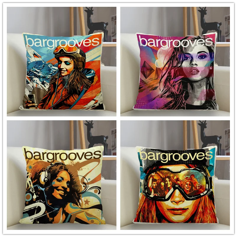 

Musife Bargrooves Pillowcase Custom Square Pillow Cover Case Zipper Pillowcase 35*35,40*40,45*45cm Drop Shipping